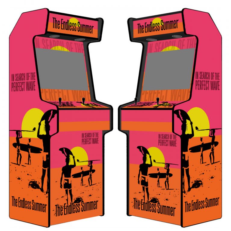 vinilo retro máquina arcade