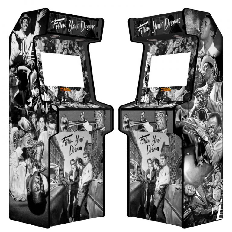 vinilo retro máquina arcade